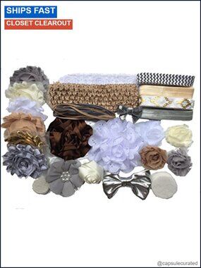 DIY Baby Headband Kit Makes 14 Headbands Mini Headband Kit